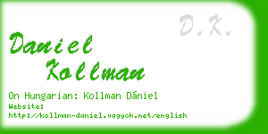 daniel kollman business card